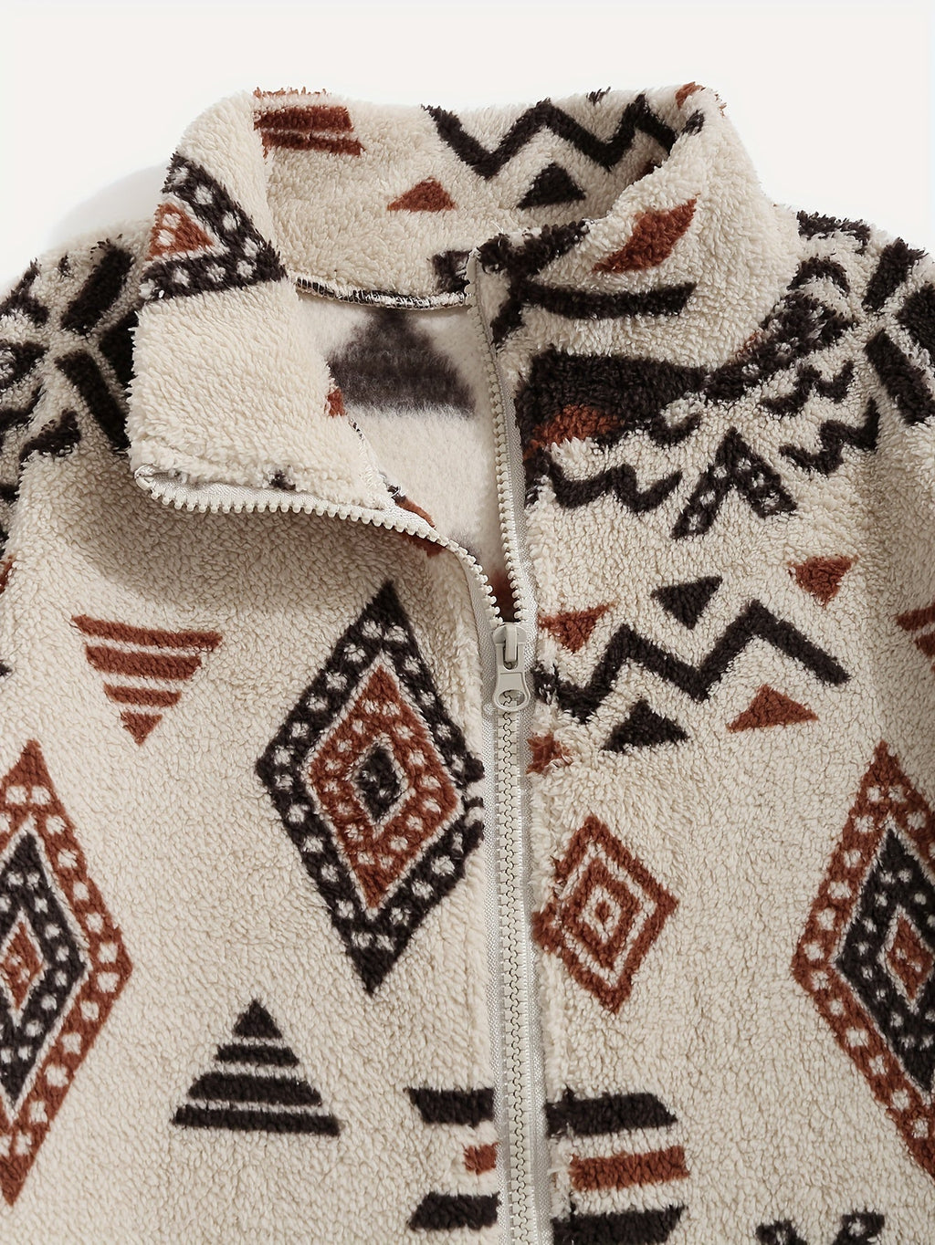 Patterned Zip-Up Jacket for Women | Lightweight, Casual Outerwear