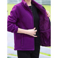 Cozy Stand-Collar Jacket in Soft Fabric for Casual Wear