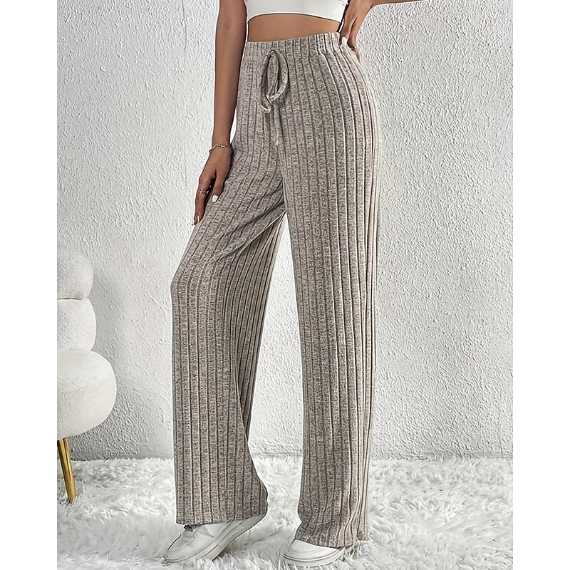 Wide-Leg High-Waist Pants for Women | Comfortable Fashion Trousers