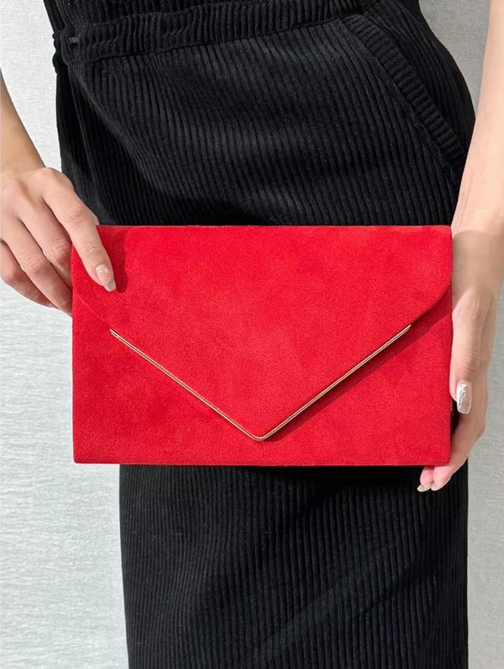 Suede Clutch Bag – Evening & Occasion Bag