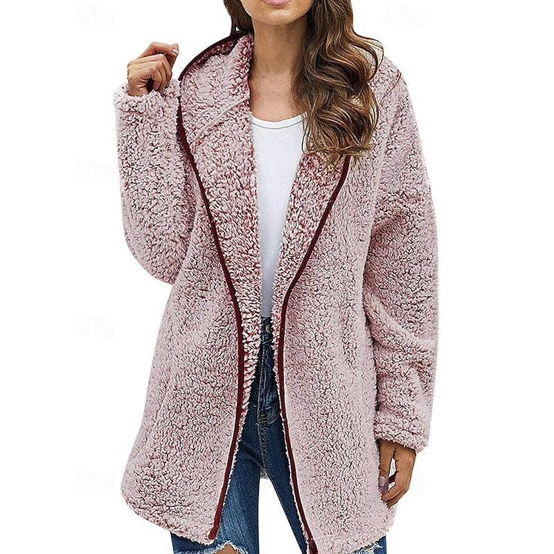 Cozy Hooded Jacket for Women | Soft Fleece Material | Casual Outerwear