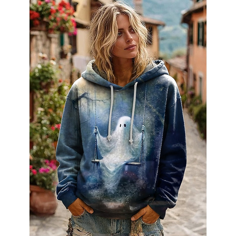 Skull Graphic Halloween Hoodie | Cozy Cotton Blend | Unisex Casual Wear