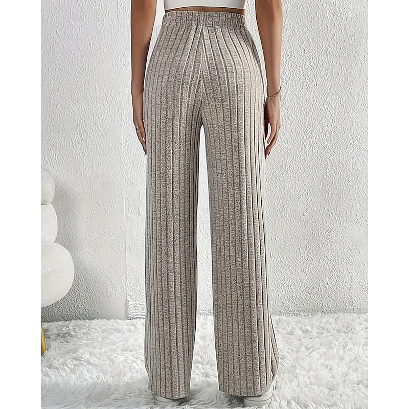 Wide-Leg High-Waist Pants for Women | Comfortable Fashion Trousers